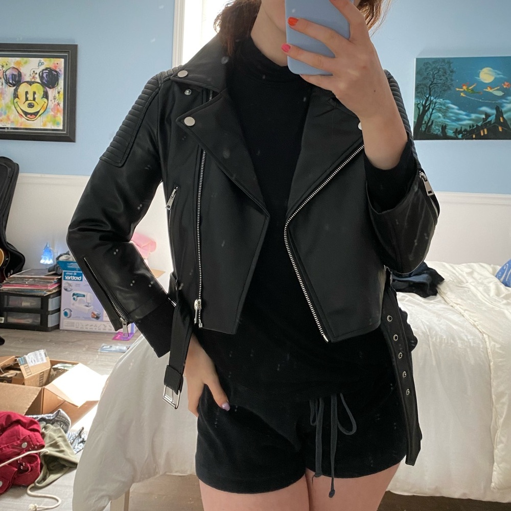 Faux Leather Jacket!